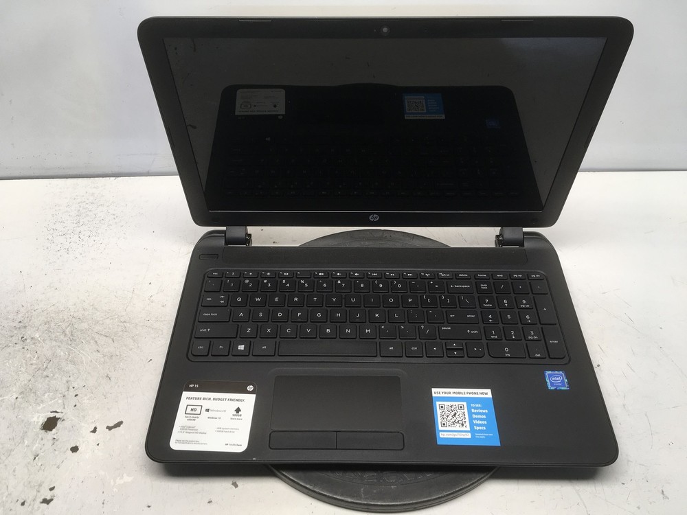 HP 15-F233WM Intel Celeron N3050 1.6GHz 4 GB NO HDD No Batt