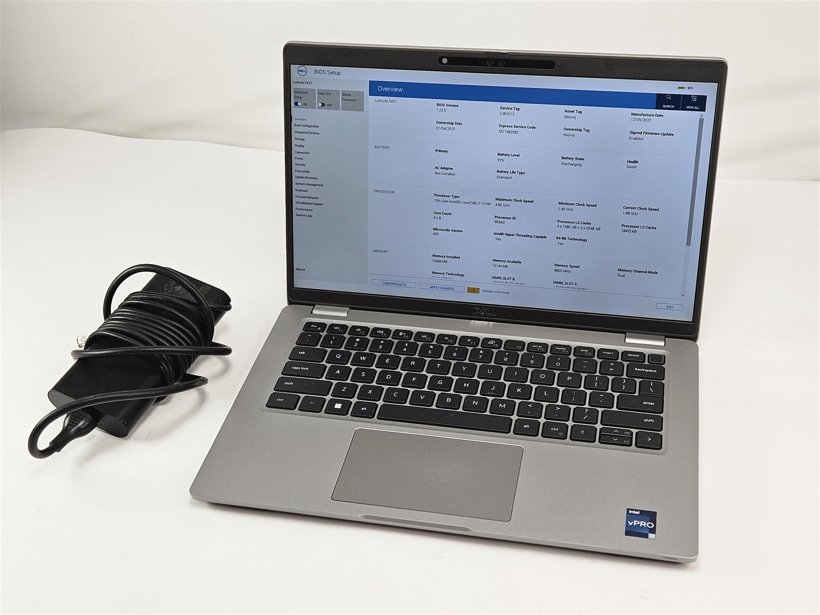 Dell 14" Latitude 5431 i7-1270P 16GB RAM 256GB SSD Laptop No OS gallery