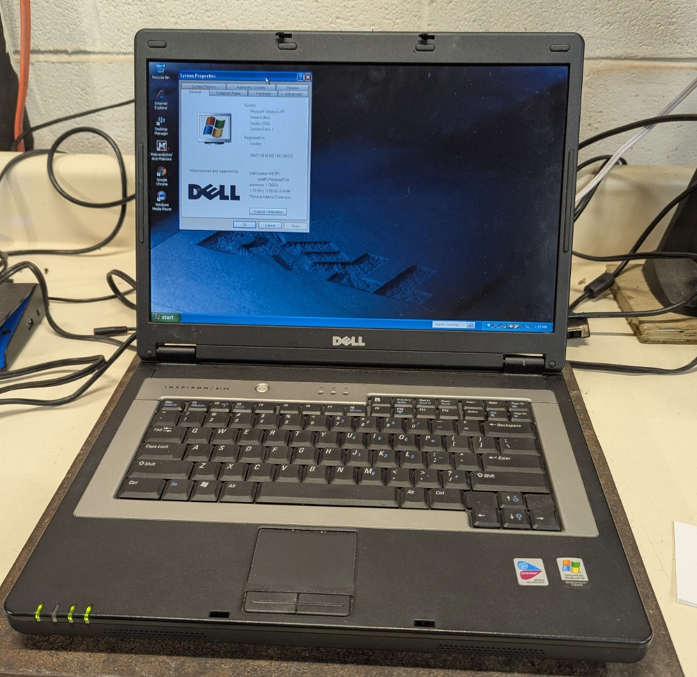 Dell Inspiron B130 Pentium M 1.70 GHz 1 GB RAM 60 GB HDD Win XP SP3 NO CORD
