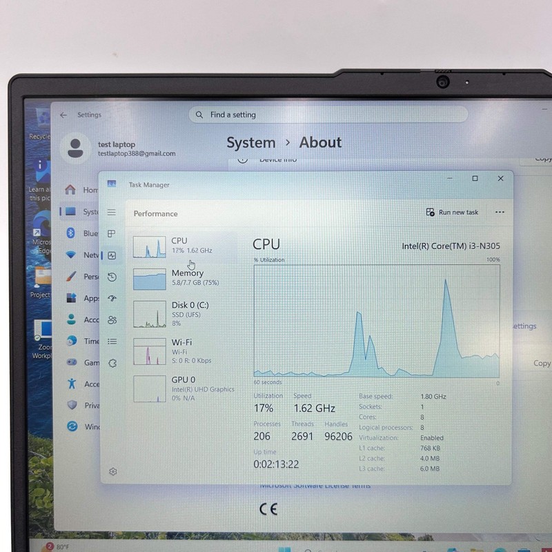 Lenovo IdeaPad Slim 3 15IAN8 15.6" i3-N305 1.8GHz 8GB RAM 128GB SSD gallery