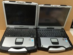 Lot of 2 Panasonic ToughBook CF-32 & CF-30 Laptops 1.6GHz No HDD Parts Only