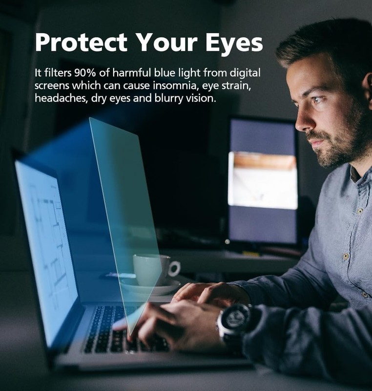 14" Anti-Blue Light Screen Protector - 2-Pack for Laptops with 16:10 Aspect Rati gallery