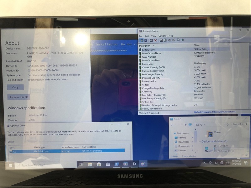 Samsung Notebook 5, i5-7200U @2.50GHz, GeForce GTX 920MX, 8GB RAM, 1TB HDD Win10 gallery
