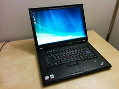 Lenovo R500 Widescreen Laptop 64 Bit XP Pro, Office 2003 8GB WkGr8NewBat4z