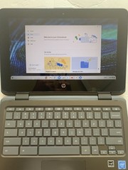 HP X360 11.6″ Chromebook 2-in-1 TOUCHSCREEN ,4GB RAM, 32GB eMMC AC Adapter