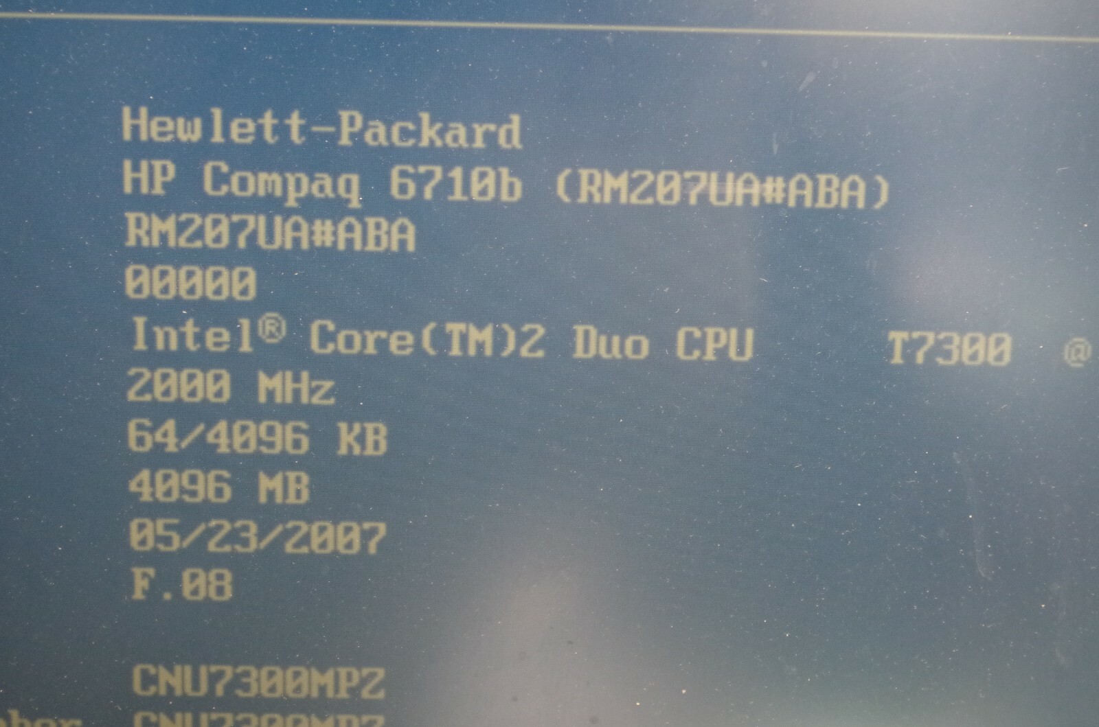HP Compaq 6710b 15.4" Core 2 Duo 2.0GHZ 4GB Ram No OS NO HD gallery