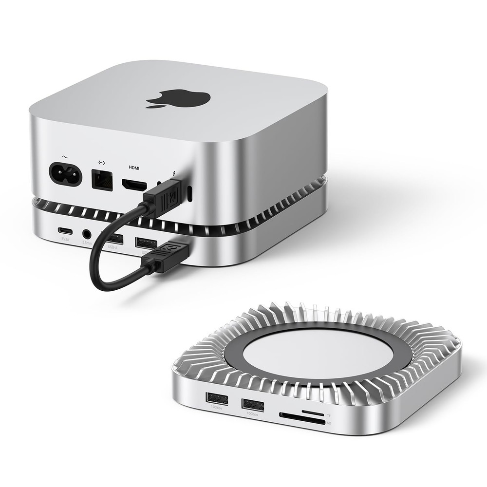 Raycue Mac mini M4/M4 Pro Dock & Stand 8TB NVMe SSD, 2x10G USB-A, 10G USB-C