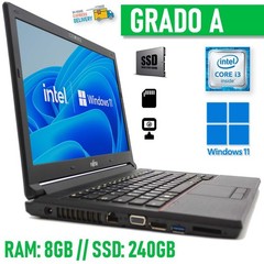 Fujitsu E544 I3 Windows 11 Pro 8gb 240gb Notebook Corporate Laptop_