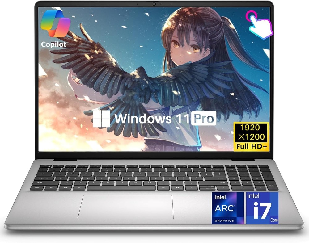 Dell 16 DC16251 FHD+ Touchscreen Laptop, Intel 10-Core Core 7 150U 32 GB 1 TB