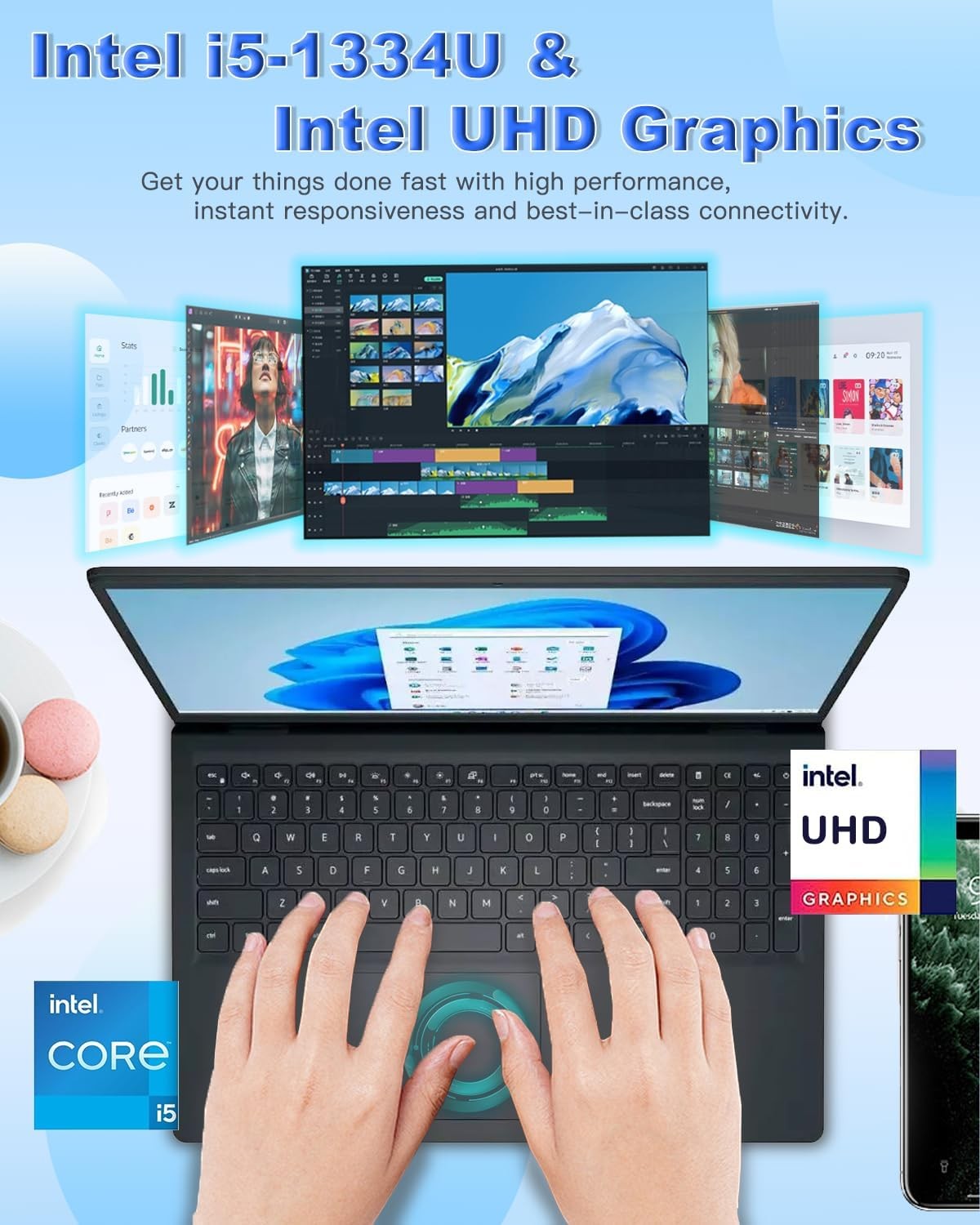 Dell Inspiron Laptop 15.6" FHD Touch 10cores Intel Core i5 UpTo 64GB RAM 2TB SSD gallery