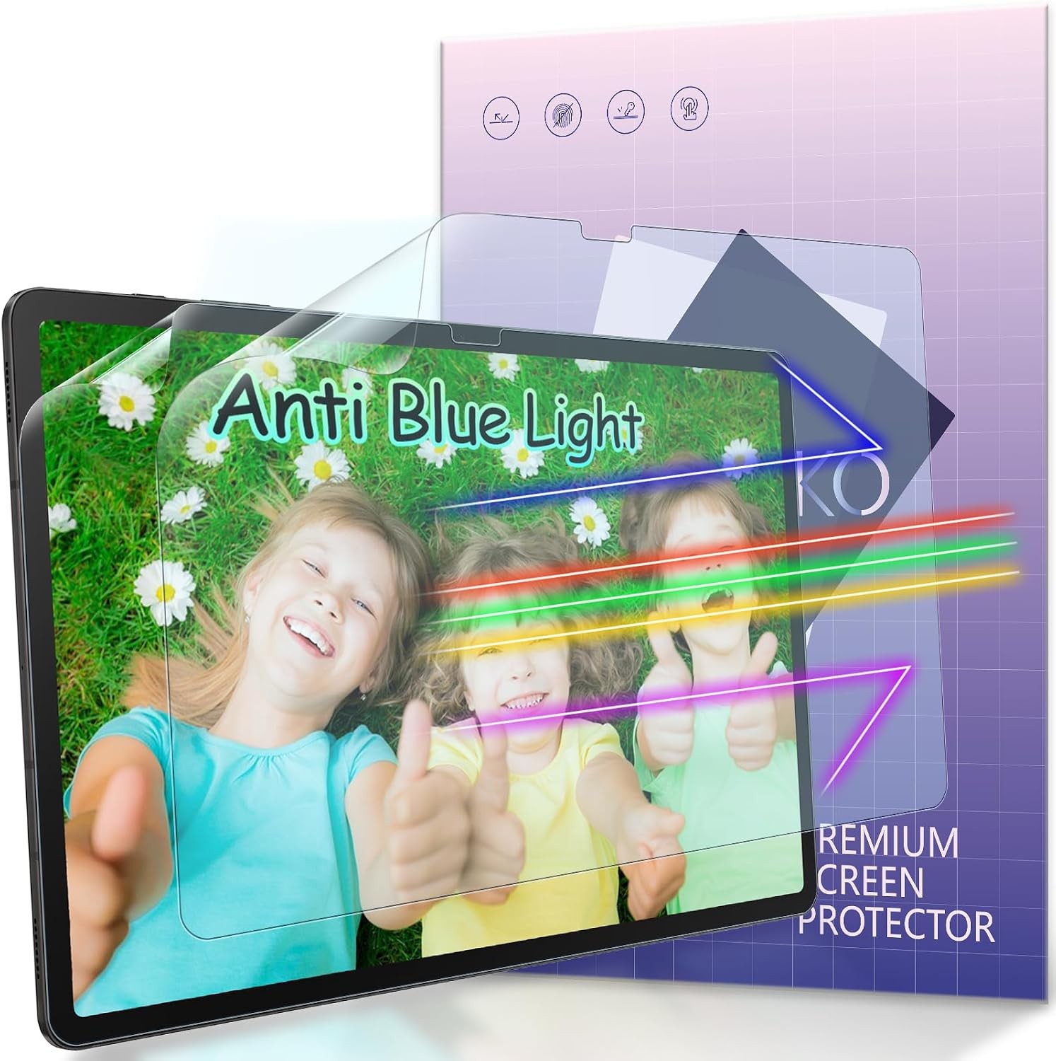 Matte Anti-Glare 2 Pack Screen Protectors for Samsung Galaxy Tab S10 Plus/S9 Plu gallery