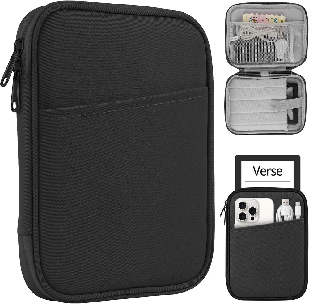 Sleeve for 7-8 inch Tablet Fire HD 8, Compatible iPad mini 6th Gen, Black