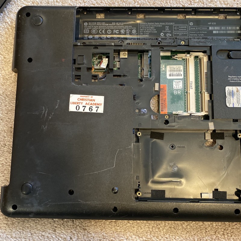 HP 635 TPN-F104 Laptop Notebook PC ￼Untested Parts Repair AS IS gallery