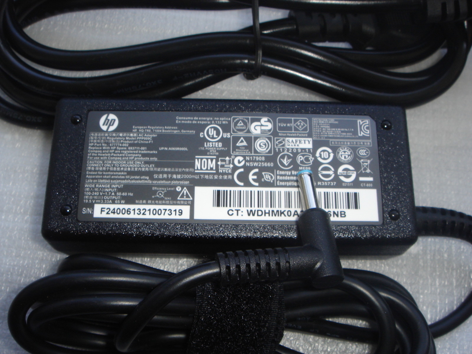 HP Envy 15-J 17-J 65W Power Supply 710414-001 709987-001 709987-002 gallery