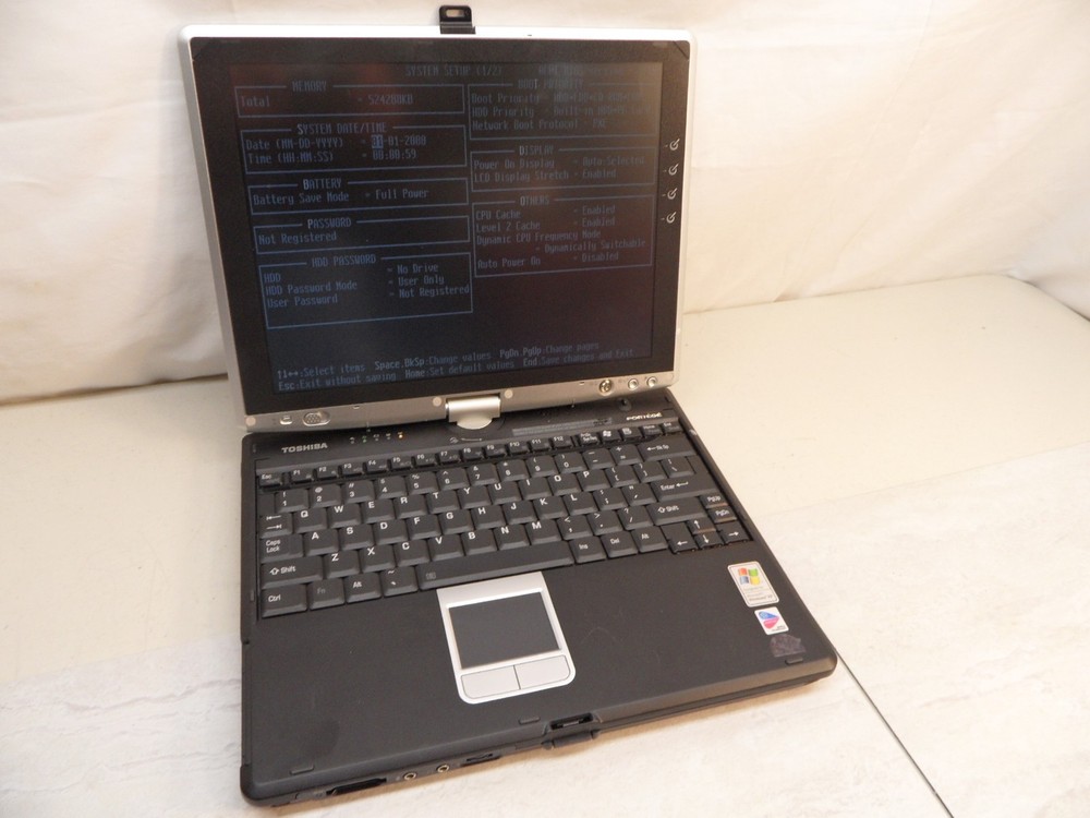 Toshiba Portege M200 PPM20U-004JD4 Parts Laptop 1.7Ghz No Hd Post Bios