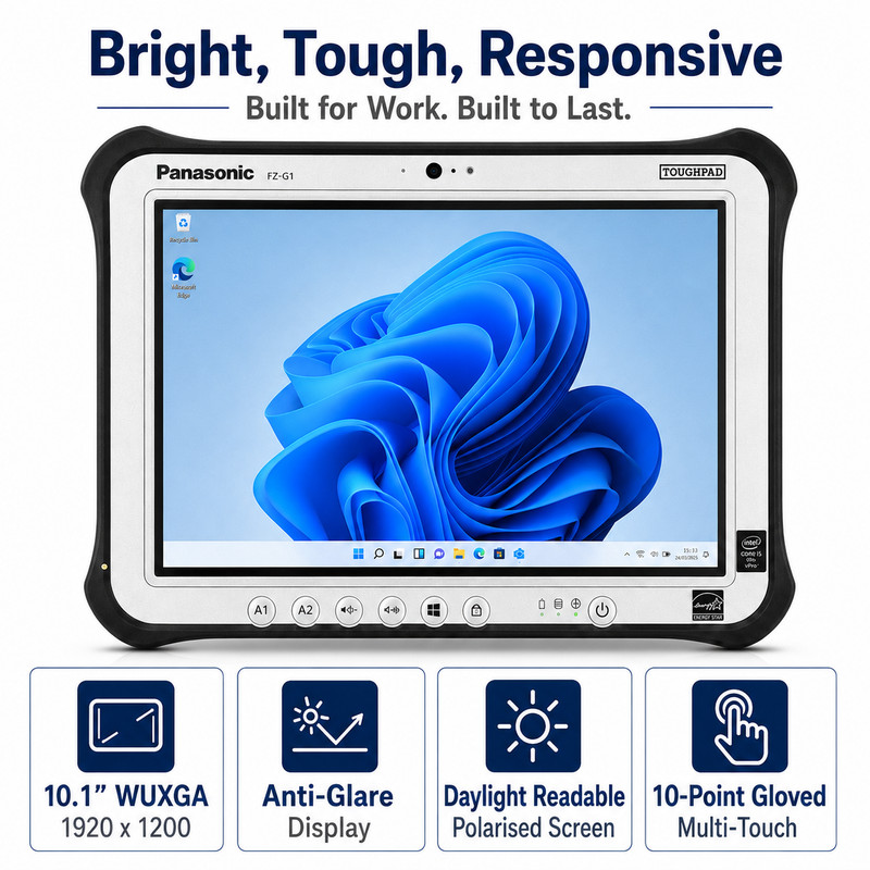 PANASONIC TOUGHPAD FZ-G1 i5 5th GEN 8GB LAN RJ45 Diagnostic Tablet Win 11 MK3 gallery