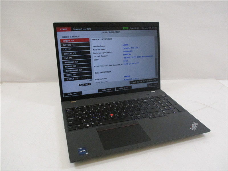 Lenovo ThinkPad T16 Gen 2 Laptop i7-1365U 32GB 512GB SSD Win11 COA Grade C