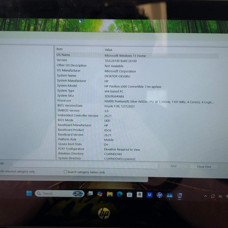 HP Pavilion x360 11M-AP0023DX 11.6" Pentium Silver N5030 4GB RAM 128GB SSD gallery