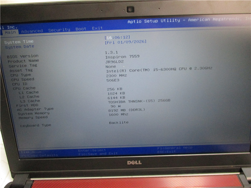 Dell Inspiron 7559 Laptop i5-6300HQ 2.3GHz 8GB 256GB SSD GTX 960M Win10 COA gallery