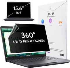 360° 4 Way Privacy Screen for 15.6 Inch Laptop, Anti-Glare Blue Light Filter Cov