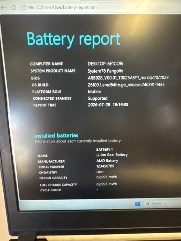 System76 Pangolin Ryzen 7 6800U 2.7Ghz 32GB RAM 1TB NVMe Win11P gallery
