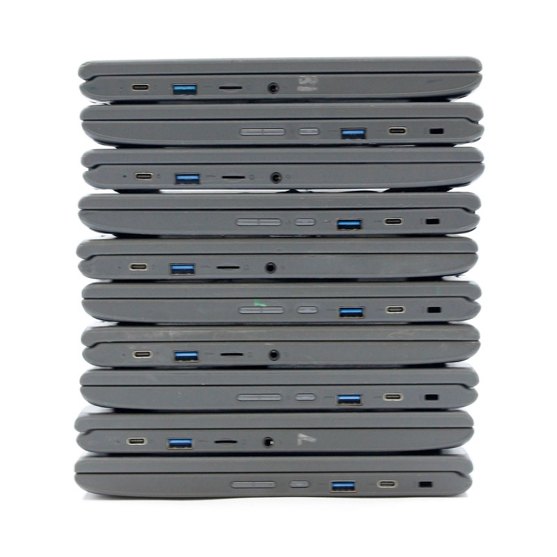 Lot of 10 Lenovo 300e Chromebook 11.6" Non-Touch 4GB RAM 32GB - Good Read gallery