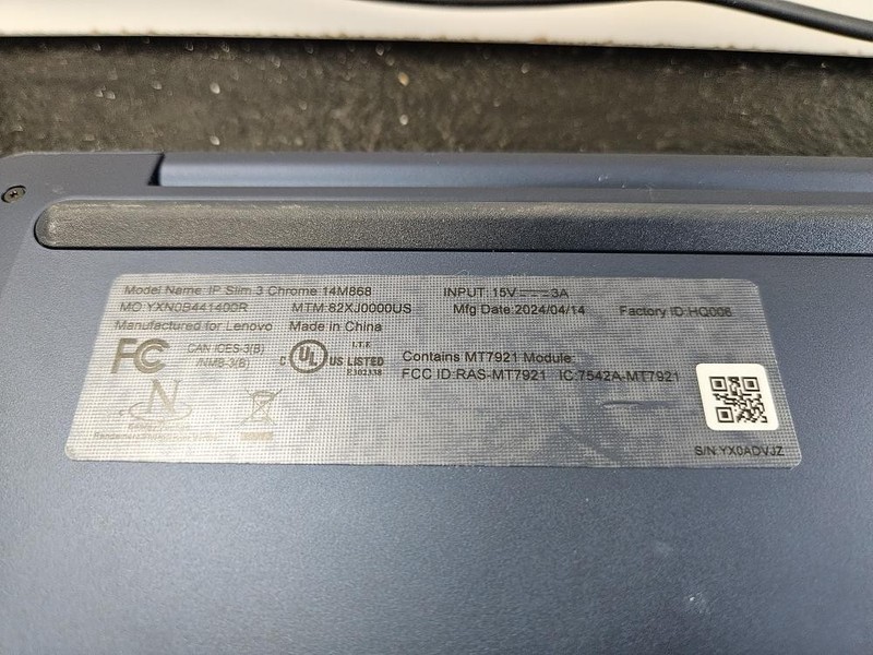 LENOVO IP SLIM 3 CHROME 14M868 (P27012732) gallery