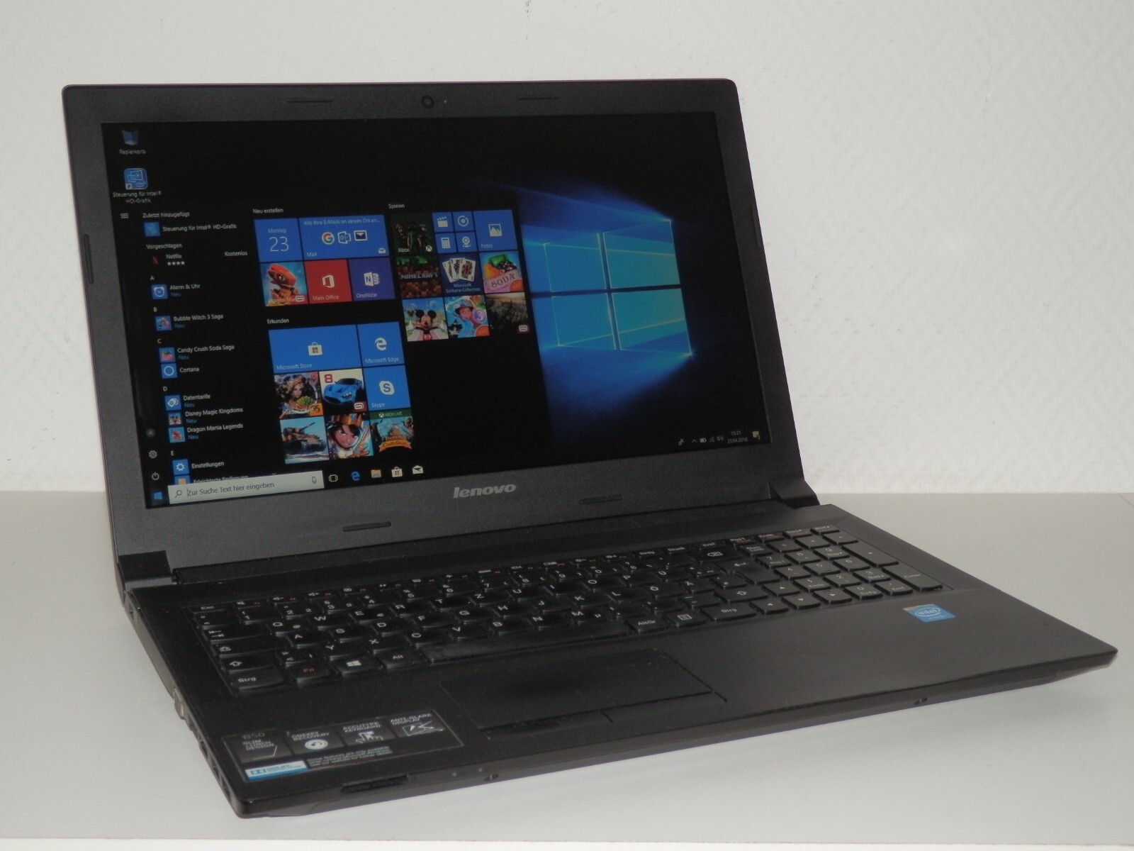 Lenovo B50-30, Intel Celeron N2840, No Ram, No HDD, 15.6" inch HD, Intel HD gallery