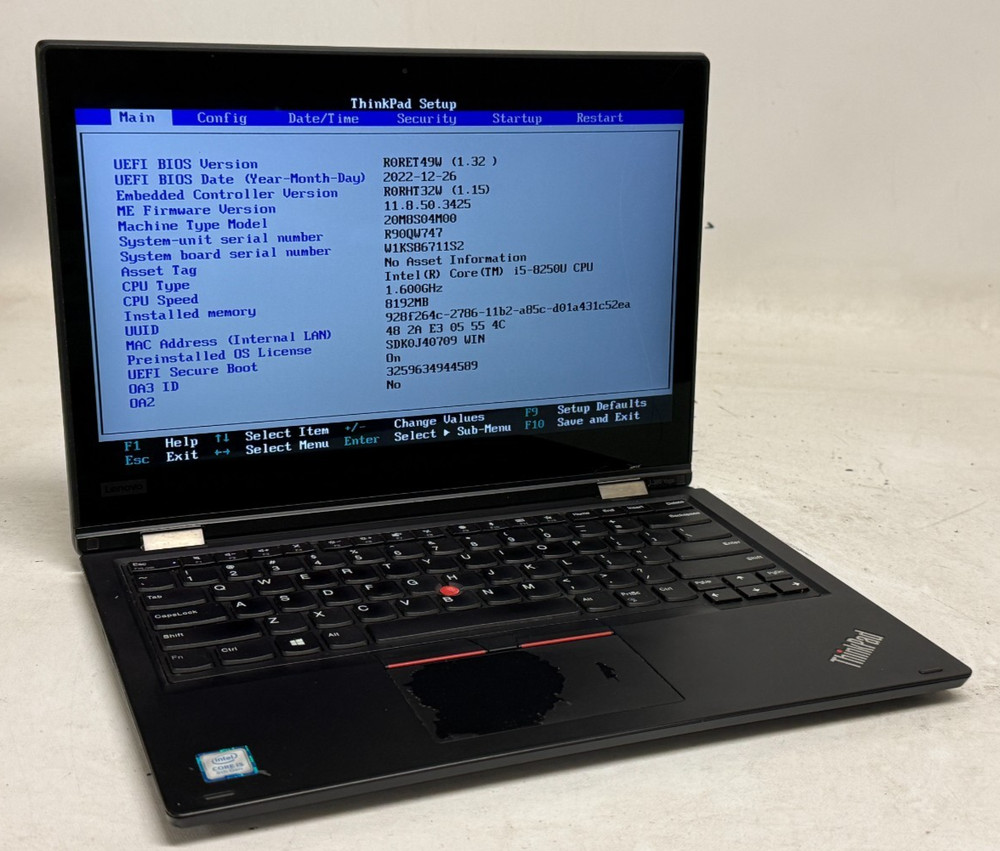 Lenovo ThinkPad L380 Yoga 2in1 (i5-8250u - 8GB RAM - 256GB SSD - Win11Home)
