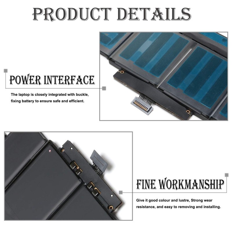 VUOHOEG A1494 Laptop Battery Replacement for MacBook Pro 15-inch Retina A1398 La gallery