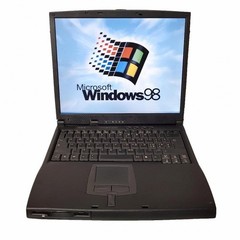 Notebook PC Laptop Acer Windows 98 Serial RS232 Floppy Player 800 MHz 22023