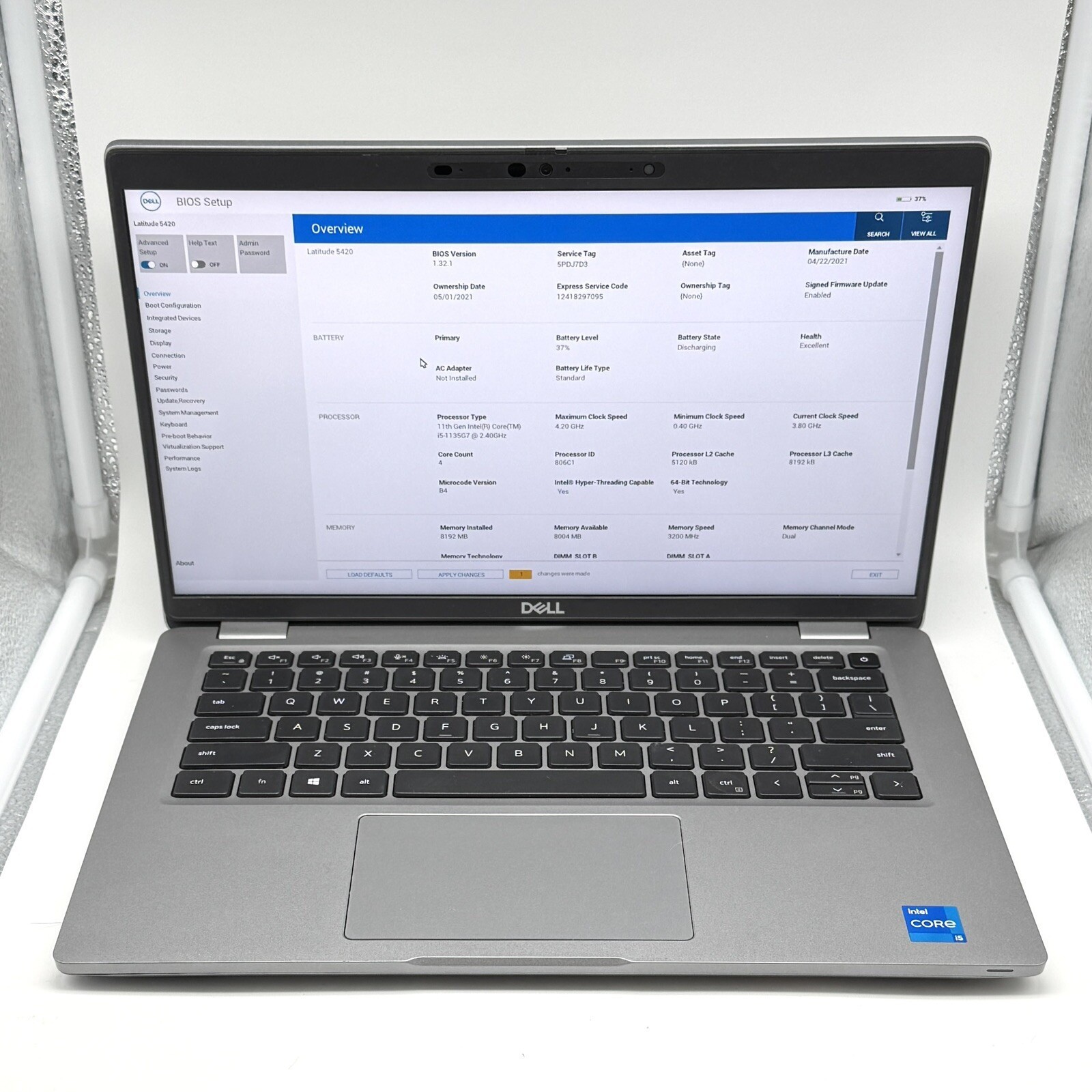 Dell Latitude 5420 14" | i5-1135G7 | 8GB RAM | Excellent Batt | No SSD | GRADE B gallery