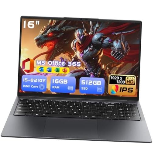 16" Laptop Computer Core i5(up to 3.6GHz),Win11 Pro Notebook 16GB RAM,512GB SSD gallery