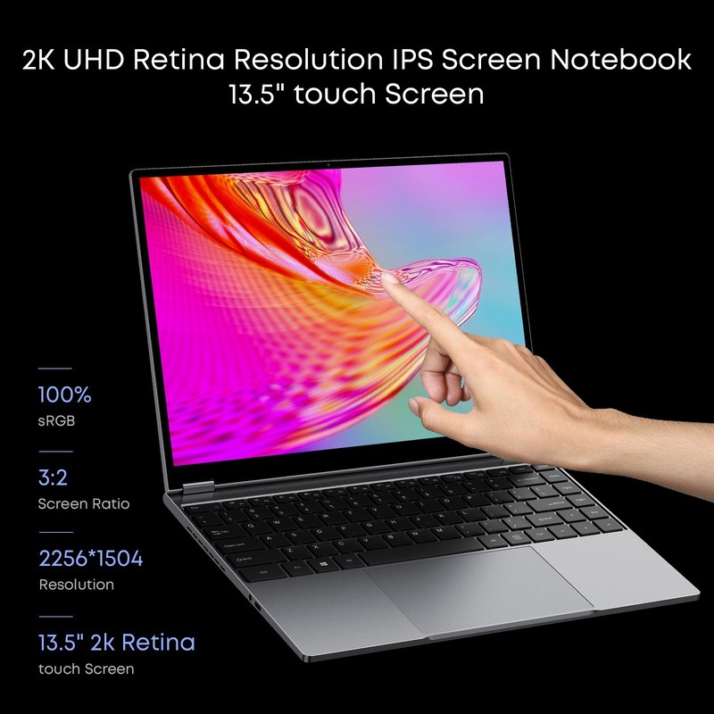 CHUWI FreeBook 13.5" 2-in-1 Laptop Intel N5100 12GB RAM 512GB SSD Win 11 PC gallery