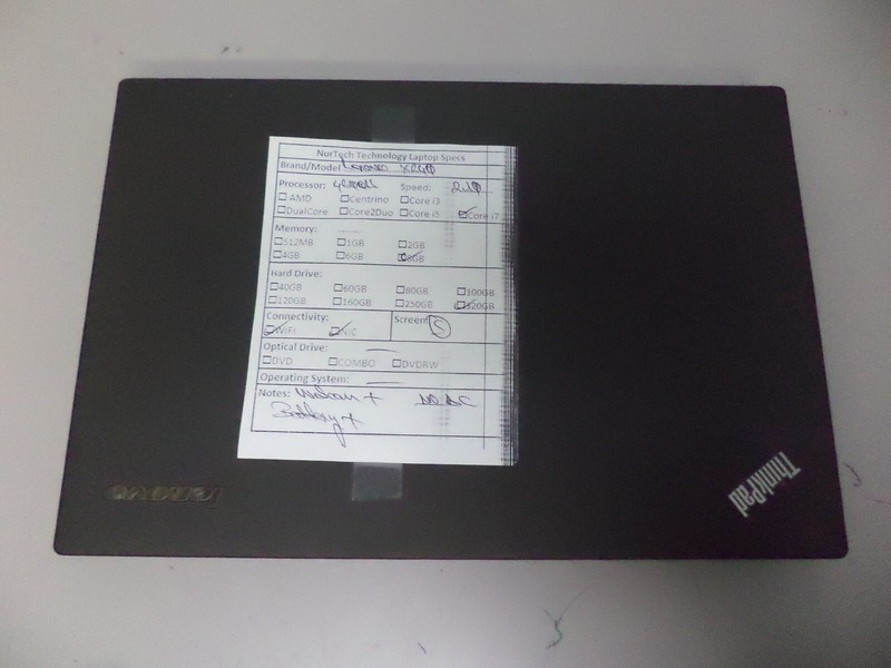 Lenovo ThinkPad X240 12.5" i7-4600U 2.1GHz 8GB/320GB Webcam Laptop [No OS/AC]* gallery