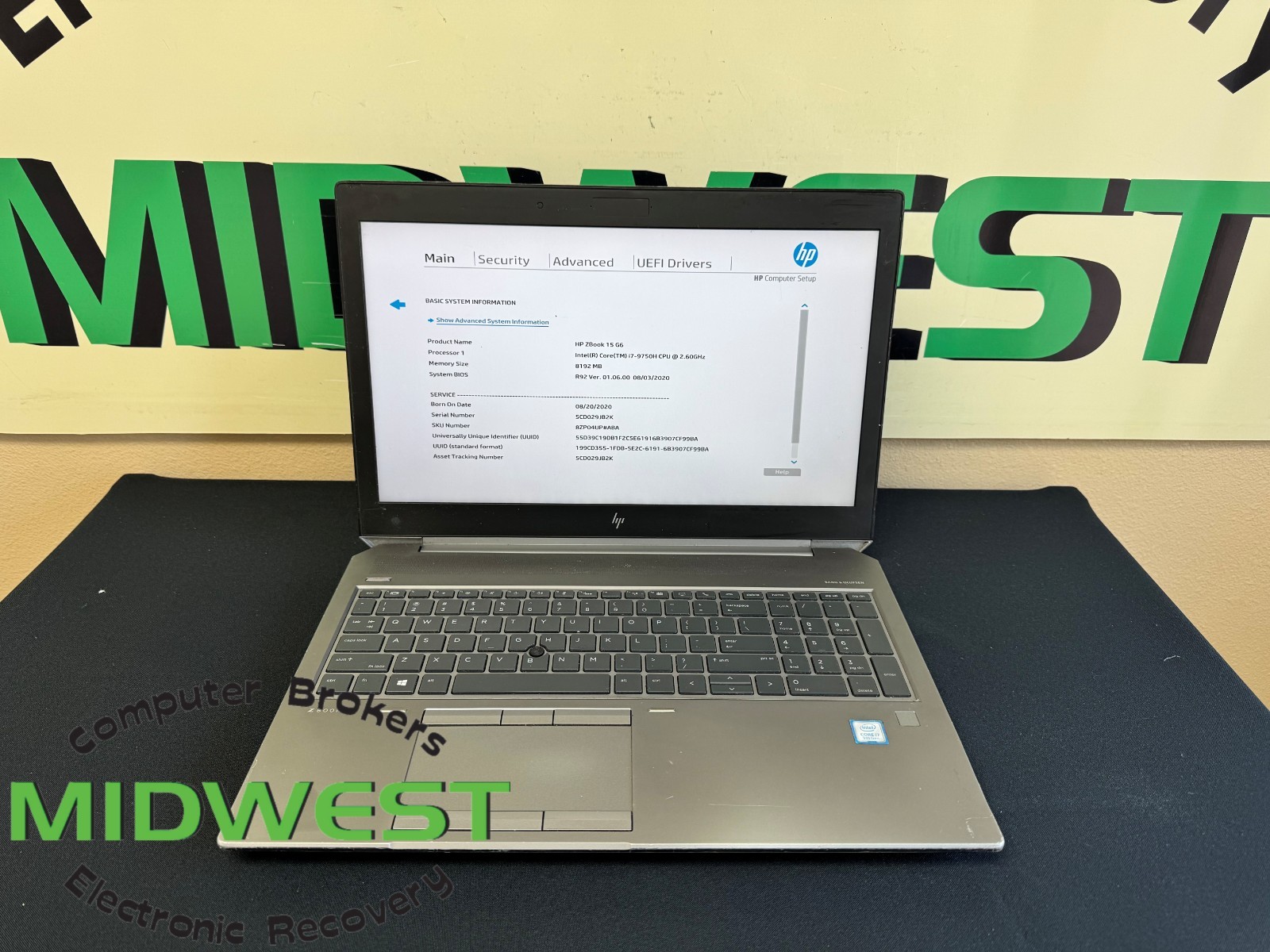 HP ZBook 15 G6 i7-9750H 2.6GHz 8GB RAM (NO OS/HDD/SSD) gallery
