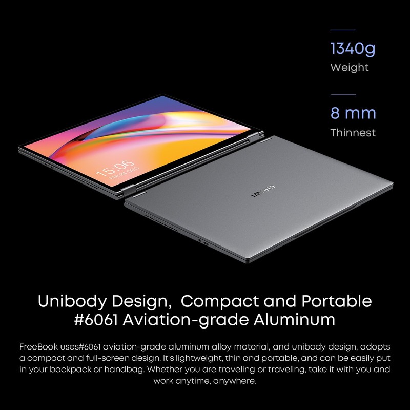 CHUWI FreeBook 13.5" 2-in-1 Laptop Intel N5100 12GB RAM 512GB SSD Win 11 PC gallery