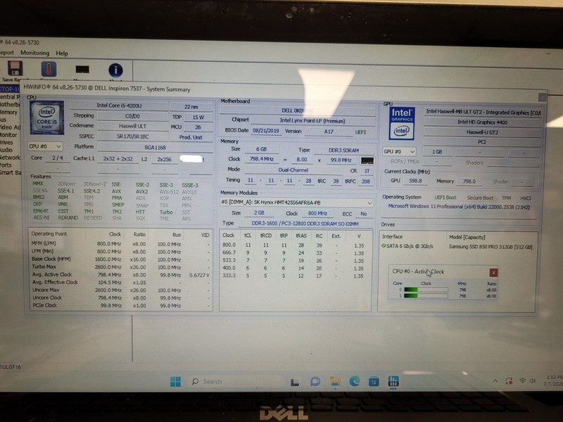 Dell inspiron 15 7537 15.6" touch i5-4200u 1.6ghz 6gb ram no ssd READ 3S7P2Z1 gallery