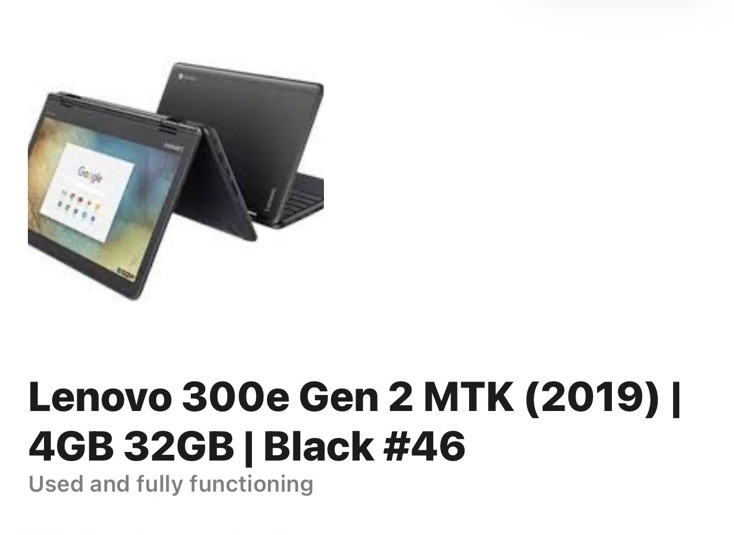 Lenovo 300e Gen 2 MTK 11.6in AMD Athlon 4GB 32GB 2-in-1 ChromeOS gallery