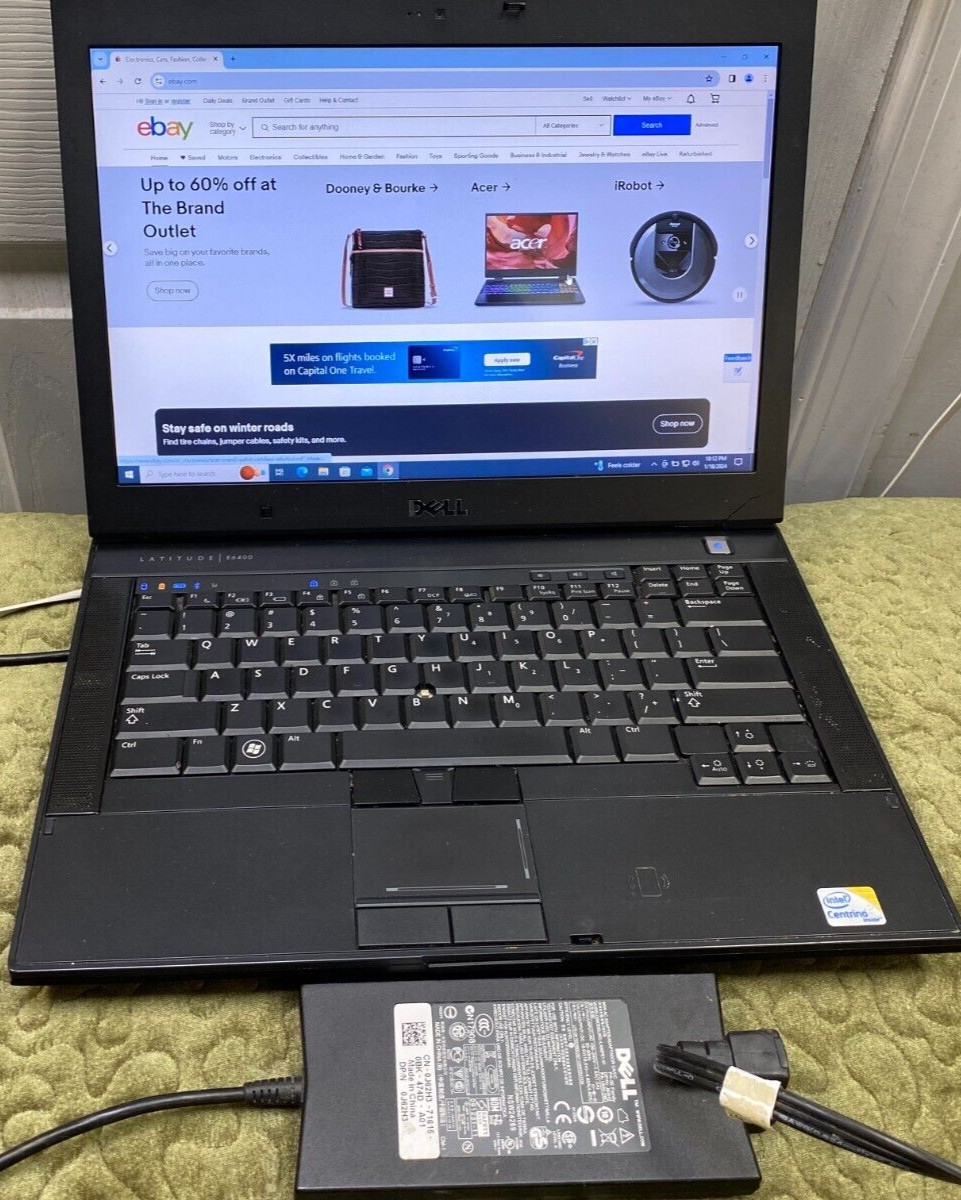 DELL LATITUDE E6400 LAPTOP WINDOWS 10 WITH DELL POWER SUPPLY PA-1900-28D gallery