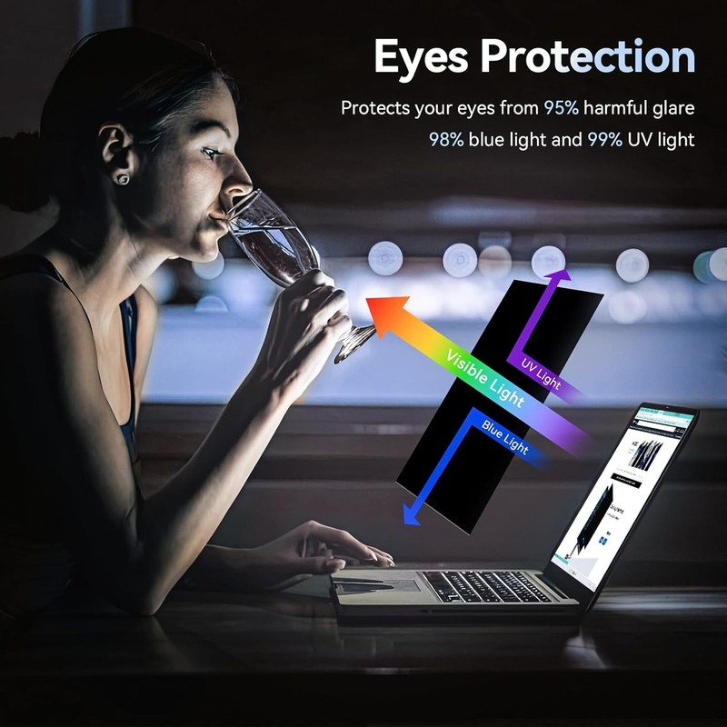 14 Inch Laptop Privacy Screen Shield Anti Glare Filter for HP Dell Asus Lenovo T gallery