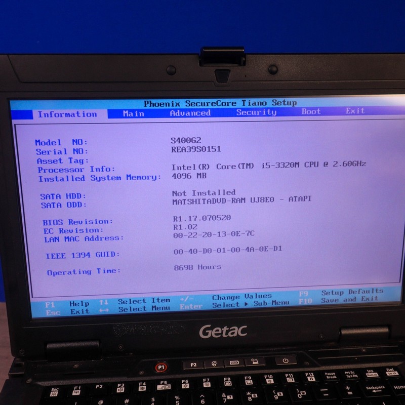 LOT 2 Getac S400 G2 Rugged Laptop Intel Core I5-3320M @2.60GHz No RAM No HDD gallery