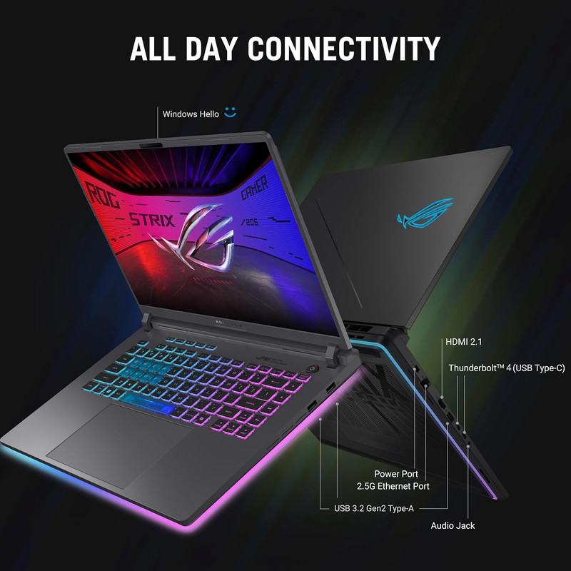 ROG Strix G16 (2025) Gaming Laptop, 16” FHD+ 16:10 165Hz/3Ms Display, NVIDIA® Ge gallery