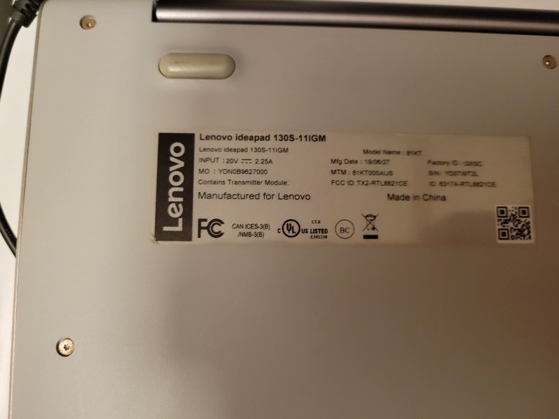 Lenovo Ideapad 130S-11IGM Laptop gallery