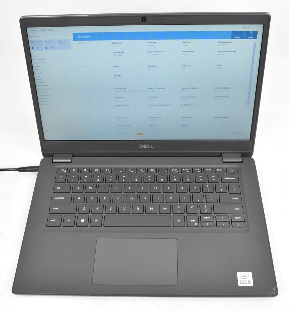 Dell Latitude 3410 Laptop i5-10210U 1.6GHz 16GB 256GB SSD No OS 14" *See Detail*