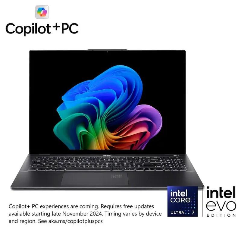 Acer - Swift 16 AI - 16" 3K OLED Touch Laptop - Copilot+ PC - Intel 7- Free Ship gallery