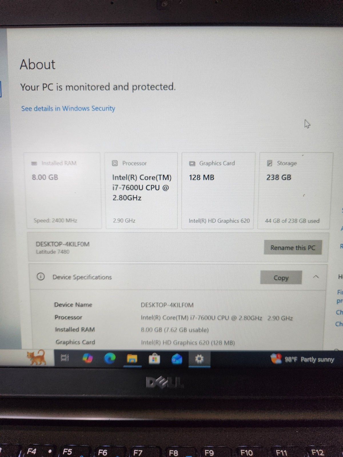 Dell Latitude 7480 - Used, Great Condition gallery