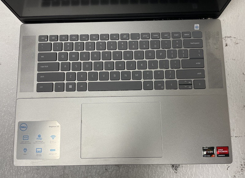 Dell Inspiron 16 5625 AMD RYZEN 7 5825U@2.00GHz 8GB RAM No SSD Parts *READ gallery