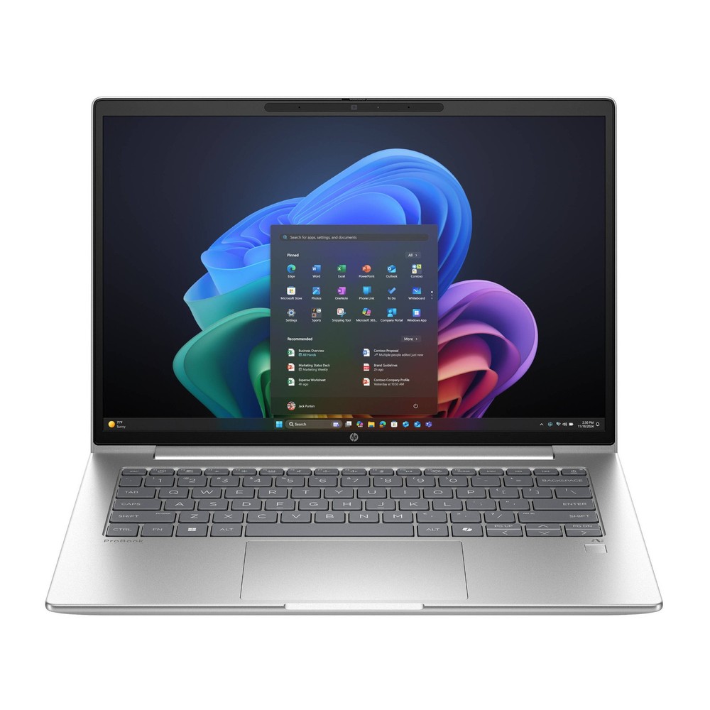 HP ProBook 4 G1q 14-In Copilot+ WUXGA Snapdragon X 16GB 512GB W11 Pro (Silver)