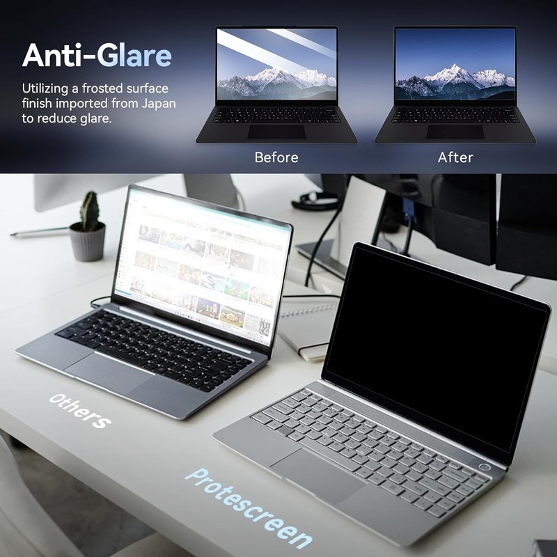 14 Inch Laptop Privacy Screen Shield Anti Glare Filter for HP Dell Asus Lenovo T gallery